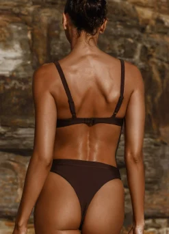 Chocolate High Waist Bikini