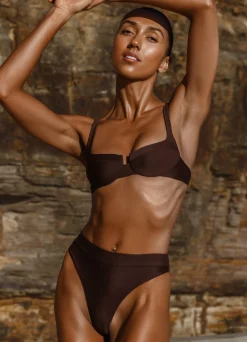 Chocolate High Waist Bikini