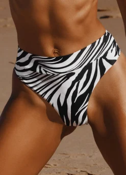 Zebra High Waist Cheekys Bikini